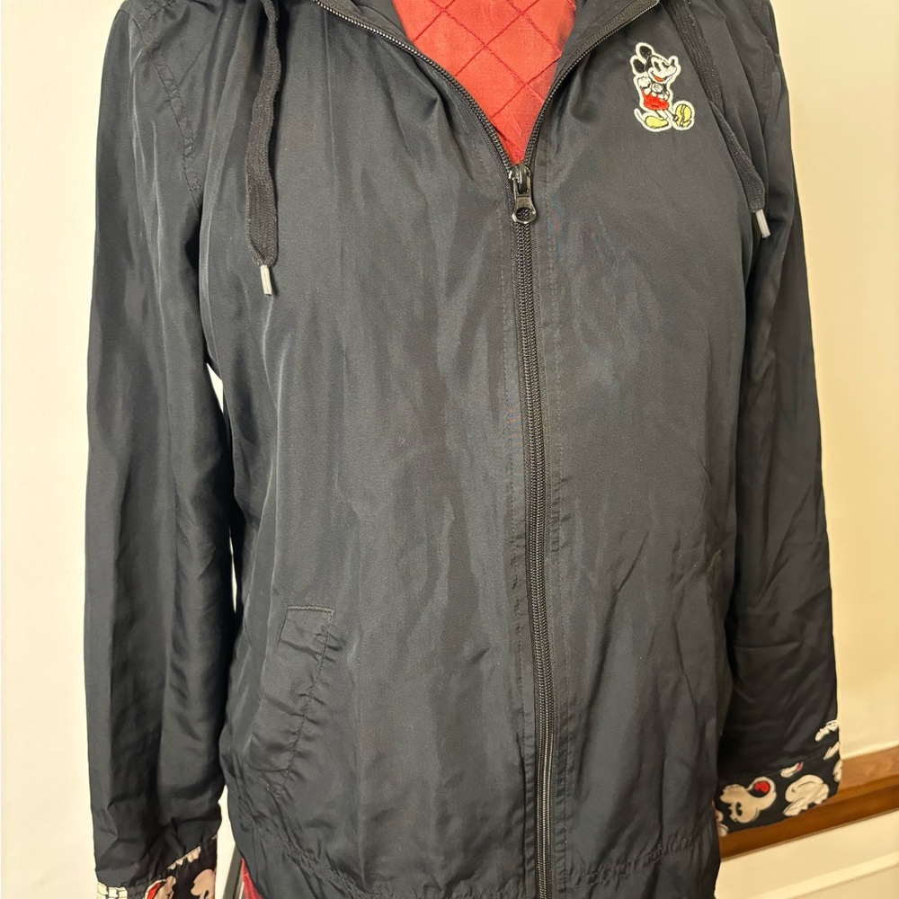 Disney Black Raincoat with Logo woman’s